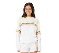 Rip Curl Damen High Tide Raglan Crew Sweatshirt Pullover, Grey Marle 254 Surf Revival, M