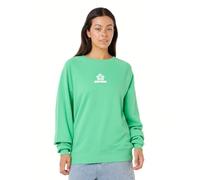 Rip Curl Damen Luxe Surf Raglan Crew Pullover Sweatshirt, Grün-Irish Green, L