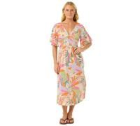 Rip Curl Cala Vadella Kurzarm Midi-kleid M Multi
