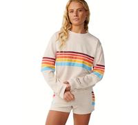 Rip Curl Damen Surf Revival Relaxed Pullover Crew Sweatshirt, Oatmeal Marle 263, XL