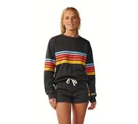 Rip Curl Damen Surf Revival Relaxed Pullover Crew Sweatshirt, Washed Black 263, XS