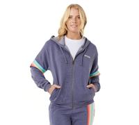 Rip Curl Damen Surf Revival Zip-up Hooded Fleece Sweatshirt Kapuzenpullover, Blau 253, L