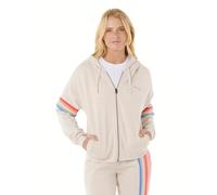 Rip Curl Damen Surf Revival Zip-up Hooded Fleece Sweatshirt Kapuzenpullover, Oatmeal Marle 253, M