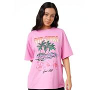 Rip Curl Damen-T-Shirt Heritage, Rundhalsausschnitt, kurzärmelig, Fushia Hayley O, X-Groß