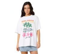 Rip Curl Damen-T-Shirt Heritage, Rundhalsausschnitt, kurzärmelig, White Hayley O, Klein