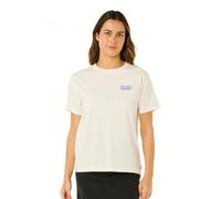 Rip Curl Damen-T-Shirt, lockere Passform, kurzärmelig, Bone Ocean Break, X-Groß