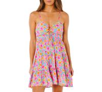 Rip Curl - Fließendes Kleid mit feinen Hosenträgern - Frau - Malibu Cove Mini Dress - Malibu Cove Mini Dress Blue für Damen - Größe M - Rosa M