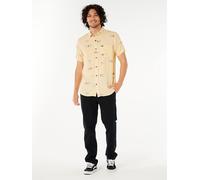 Rip Curl Hemd "Aots Cody Welsh" - Regular fit - in Beige - Größe XXL | Herren Plussize
