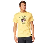 Rip Curl Herren Kurzarm Desti Tiere, Gelb T-Shirt mit kurzen Ärmeln, S