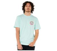 Rip Curl Herren Relaxed Fit Logo Crew T-Shirt, Light Aqua Shred, L