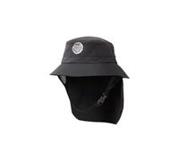 Rip Curl Herren Surfmütze UPF 50+, schnelltrocknend, mit Abnehmbarer Nackenklappe, Schwarz, MEDIUM