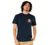 Rip Curl Herren-T-Shirt, kurzärmelig, Rundhalsausschnitt, Normale Passform, Dark Navy Cali Desti Animals, XL