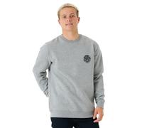 Rip Curl Herren Wettie Icon Long Sleeve Crew Sweatshirt, Grau Marle, X-Large
