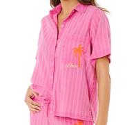 Rip Curl - Women's Hotel Malibu Embroid Shirt - Bluse, Gr. L, rosa (SuperPink)
