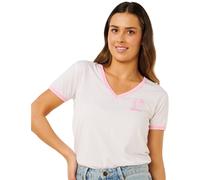 Rip Curl - Women's Hotel Malibu V-Neck - T-Shirt, Gr. L, weiß (OpticalWhite)