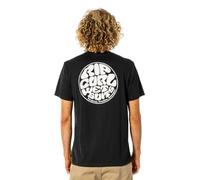 Rip Curl Icons Tee Logo Graphic Cotton Jersey T-Shirt für Herren, Schwarz 243, Klein