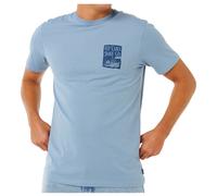 Faded Denim Rip Curl Keep On Trucking Short Sleeve T-shirt Blau S Mann