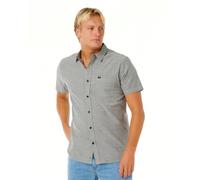 Rip Curl Klassisches Surf Ourtime Herrenhemd, kurzärmelig, Knopfleiste, Schwarz, Mittel