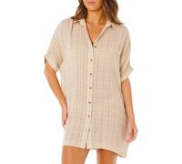 Rip Curl - Leichtes Kariertes Hemd-Kleid - Damen / Frau - Paradise Check Cover Up - 2026 - Paradise Check Cover Up Off White für Beige M