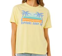Lemon Rip Curl Malibu Relaxed Short Sleeve T-shirt Gelb S Frau