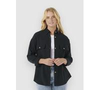 Rip Curl Oceanic Textured Shacket Hemd washed black Damen Gr. S