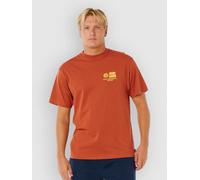 Rip Curl Pacific Rinse Glass Off Short Sleeve T-shirt Orange S Mann
