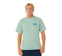 Rip Curl Pacific Rinse Herren-T-Shirt, kurzärmelig, Aloe Glass Off, L