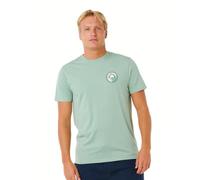 Rip Curl Pacific Rinse Herren-T-Shirt, kurzärmelig, Aloe Stacked, L