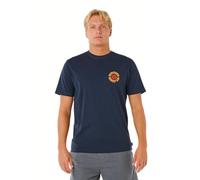 Rip Curl Kurzarm-T-Shirt Pacific Rinse Circle Blau L Herren