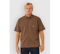 Rip Curl Premium Surf Check Short Sleeve Shirt Braun S Mann