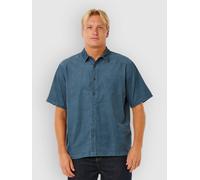 Pine Night Rip Curl Premium Surf Short Sleeve Shirt Blau S Mann