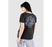 Rip Curl San Carlos Ringer T-Shirt washed black Damen Gr. XS