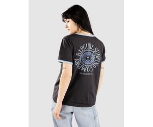 Rip Curl San Carlos Ringer T-Shirt washed black Damen Gr. XS