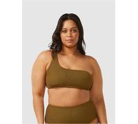 Rip Curl Sunshine One Shoulder Top Bikini Top dark olive Damen Gr. XXS