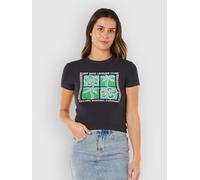 Rip Curl Surf Side Fitted T-Shirt washed black Damen Gr. L