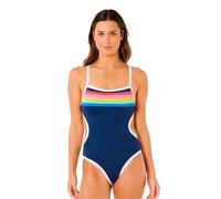 Rip Curl Women's Surf Stripe Cheeky One Piece Dark Navy L