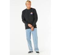 Rip Curl Sweatshirt "Wetsuit Icon Crew" in Anthrazit - Größe M | Herren Plussize