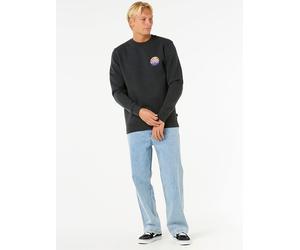 Rip Curl Sweatshirt "Wetsuit Icon Crew" in Anthrazit - Größe M | Herren Plussize