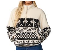 Rip Curl - Women's Bossa Nova 1/4 Zip Polarfleece - Fleecepullover, Gr. XL, beige (Black/White)
