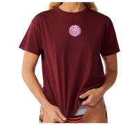 Rip Curl - Women's Icons Of Surf Relaxed Tee - T-Shirt, Gr. M, rot (DarkPlum)
