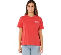 Rip Curl Women's Ocean Break Relaxed Tee Deep Red XL