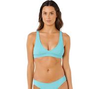 Rip Curl Women's Vibe Surf Multi Fit V Neck Bikini Top Sea Blue L