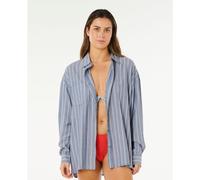 RipCurl Beach Days Pinstripe Shirt dusty blue (3458) 2XS