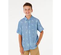 RipCurl Eternal Shred SS Shirt-boy faded denim (4737) 8