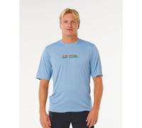 RipCurl Icons OF Surflite UPF Short Sleeve faded denim (4737) L