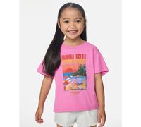 RipCurl Malibu Relaxed Tee-girl pink (0020) 45689
