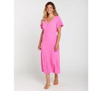 RipCurl Molokaï Short Sleeve Long Dress super pink (4007) M