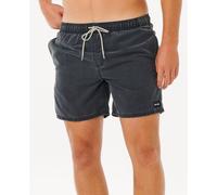 Black Rip Curl Offset Washed Volley Swimming Shorts Schwarz,Grau L Mann
