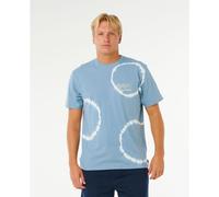 Rip Curl Pacific Rinse Fin Short Sleeve T-shirt Blau L Mann