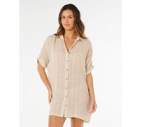 Rip Curl - Leichtes Kariertes Hemd-Kleid - Damen / Frau - Paradise Check Cover Up - 2026 - Paradise Check Cover Up Off White für Beige S